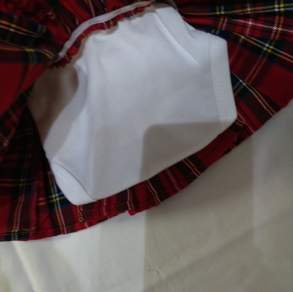 Size 0-3 Artan tots baby girls plaid tartan onesie like new - Picture 10 of 17